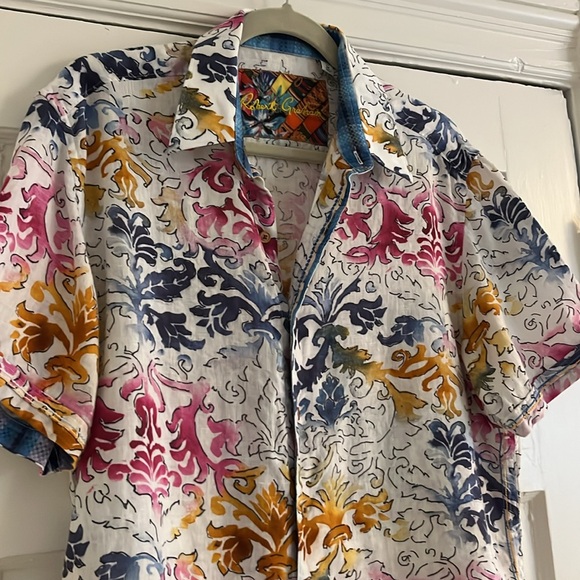 Robert Graham Linen Shirt Size Medium - Picture 1 of 8